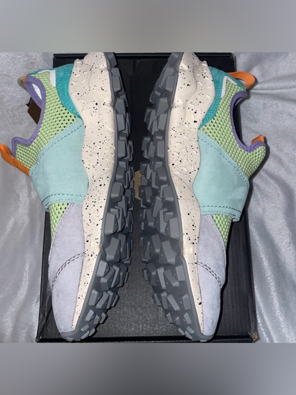 Flower Mountain Pastel Multi-Color Sneakers - Purple, Mint & Orange size 40 - Picture 3 of 14